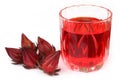 Fresh roselle with juice