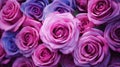 fresh roses background generated by AI tool