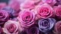 fresh roses background generated by AI tool