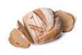 Fresh rounf sliced bread Royalty Free Stock Photo