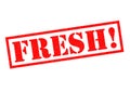 FRESH! Rubber Stamp Royalty Free Stock Photo