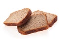 Fresh Rye bread slice isolated on white background. Royalty Free Stock Photo