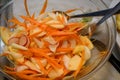 Fresh Salad With Fennel, Carrot, Radishes And Apple Royalty Free Stock Photo