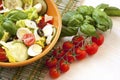 Fresh salad in bowl. Healthy food. Royalty Free Stock Photo