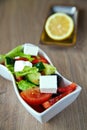 Fresh Salad With Cheese Royalty Free Stock Photo