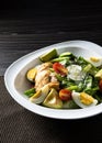 Fresh salad chicken breast with arugula and cherry tomatoes Royalty Free Stock Photo