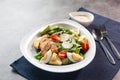 Fresh salad chicken breast with arugula and cherry tomatoes Royalty Free Stock Photo