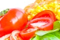 Fresh salad close-up. Royalty Free Stock Photo