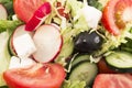 Fresh salad close up as background Royalty Free Stock Photo