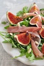 Fresh salad with figs Royalty Free Stock Photo