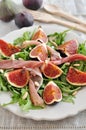 Fresh salad with figs Royalty Free Stock Photo