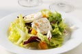 Fresh salad with goat cheese