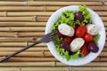 Fresh salad of heart of palm (palmito) Royalty Free Stock Photo