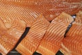 Fresh salmon fillet Royalty Free Stock Photo