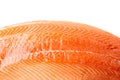 Fresh Salmon Fillet Isolated, Raw Norwegian Red Fish, Trout Meat Piece, Big Fresh Atlantic Salmon Fillet Royalty Free Stock Photo