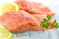 Fresh Salmon fillet Royalty Free Stock Photo
