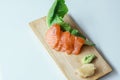 Fresh salmon sashimi Royalty Free Stock Photo