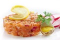 Fresh salmon tartare