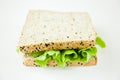 Fresh sandwich made from wholewheat of various seeds and multigrain Royalty Free Stock Photo