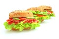 Fresh sandwich with vegetables