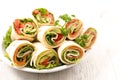 Sandwich wrap with vegetable Royalty Free Stock Photo