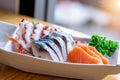 Fresh sashimi combo Royalty Free Stock Photo