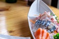 Fresh sashimi combo of japan Royalty Free Stock Photo