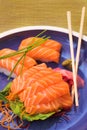 Fresh sashimi and nigiri sushi Royalty Free Stock Photo