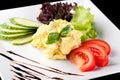 Fresh scrambled eggs Royalty Free Stock Photo