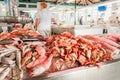 Fresh seafood at the fish market