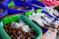 Fresh seafood in local market.