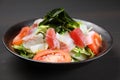 Fresh seafood salad with tomato Royalty Free Stock Photo