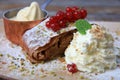 Fresh self made Apple Strudel in Austria