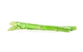 Fresh separate asparagus on white background