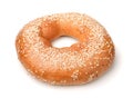 Fresh sesame bagel Royalty Free Stock Photo