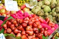 fresh several fruits on street food in rural of local market Royalty Free Stock Photo