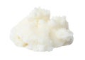 Fresh shea butter lump on white Royalty Free Stock Photo