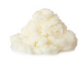 Fresh shea butter lump isolated Royalty Free Stock Photo