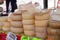 Fresh sheep or cow goat cheeses typical Italian mountain products