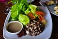 Fresh Shiitake Mushroom salad Royalty Free Stock Photo
