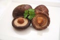 Fresh shiitake mushrooms Royalty Free Stock Photo