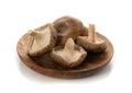 Fresh Shiitake Mushrooms, Raw Shitake, Healthy Organic Asian Fungi Royalty Free Stock Photo