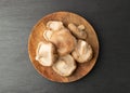 Fresh Shiitake Mushrooms, Raw Shitake, Healthy Organic Asian Fungi Royalty Free Stock Photo