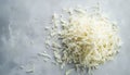 Fresh shredded cabbage on a light table, closed Royalty Free Stock Photo