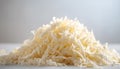 Fresh shredded cabbage on a light table, closup Royalty Free Stock Photo