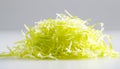 Fresh shredded cabbage on a light table, closup Royalty Free Stock Photo