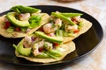 Fresh shrimp ceviche, marinated in lime with fresh vegetables Royalty Free Stock Photo