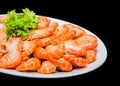 Fresh shrimp and grill prawn Royalty Free Stock Photo