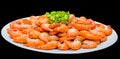 Fresh shrimp and grill prawn Royalty Free Stock Photo