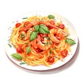 Fresh Shrimp Pasta with Tomato Sauce